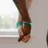 Teal | .925 Sterling Silver | Firefly Glass Bracelet